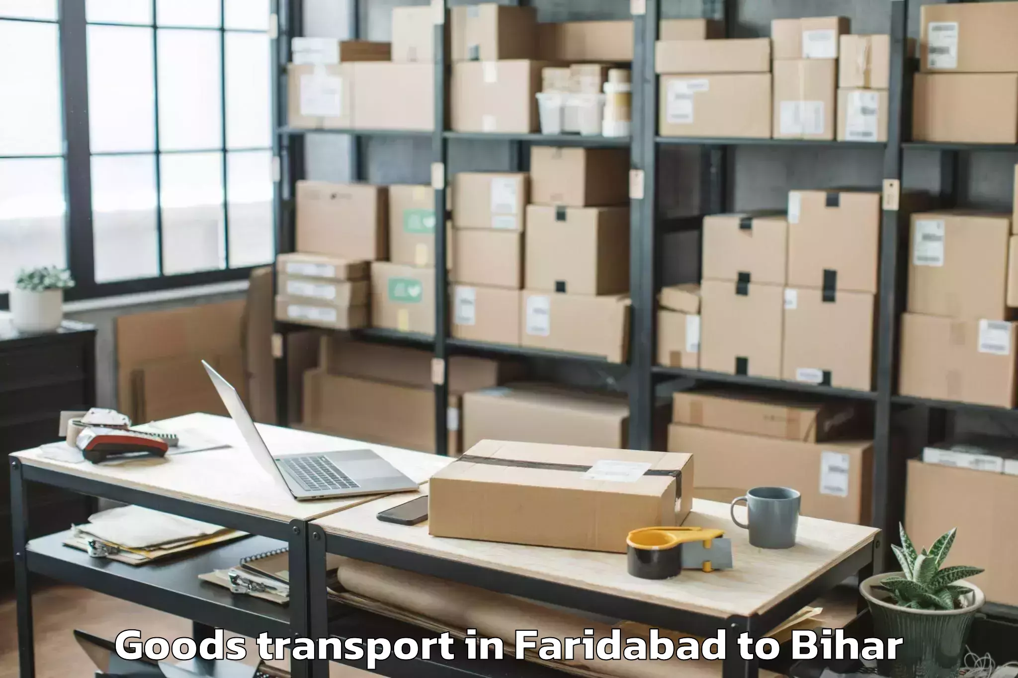 Easy Faridabad to Rafiganj Goods Transport Booking